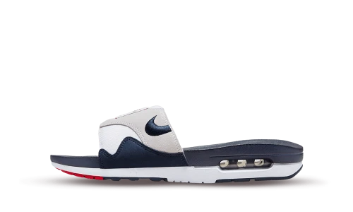 Nike Air Max 1 Slide Obsidian University Red