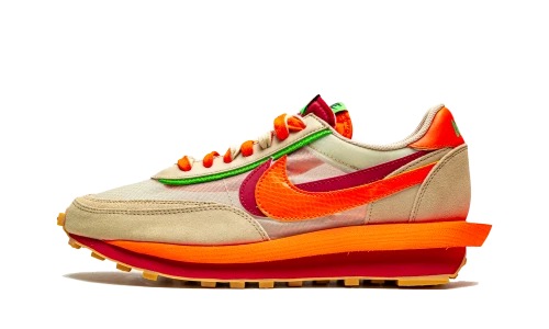 Nike LD Waffle sacai CLOT Kiss of Death Net Orange Blaze