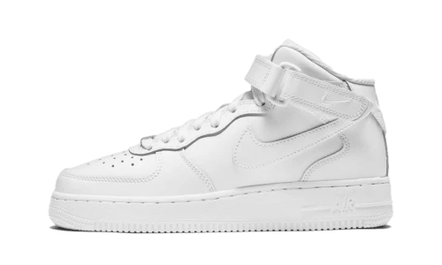 Nike Air Force 1 Mid LE Triple White (GS)