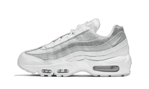 Nike Air Max 95 White Metallic Silver (Women's)