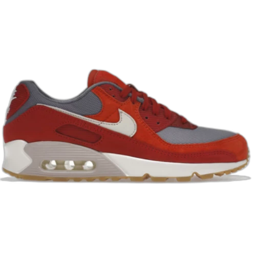 Nike Air Max 90 Premium Gym Red Smoke Grey Gum