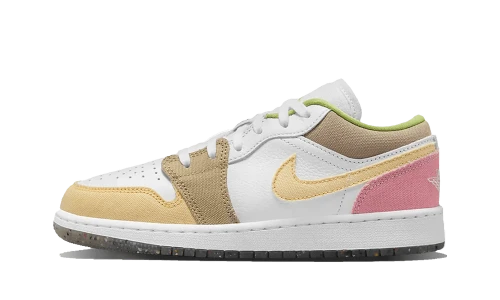 Jordan 1 Low Pastel Grind Vivid Green (GS)