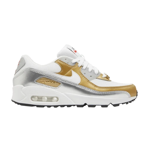 Nike Air Max 90 SE White Metallic Gold (Women's)
