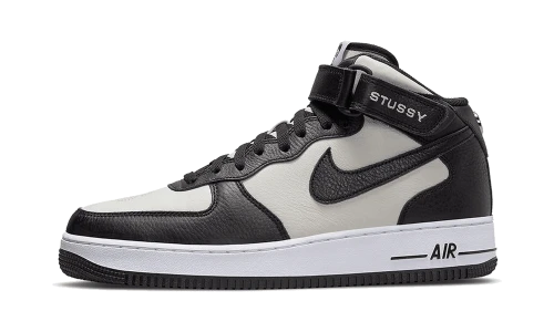 Nike Air Force 1 Mid Stussy Light Bone Black
