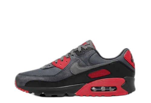 Nike Air Max 90 Smoke Grey Fire Red