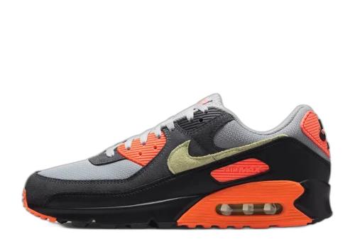 Nike Air Max 90 Light Smoke Grey Hyper Crimson Limelight