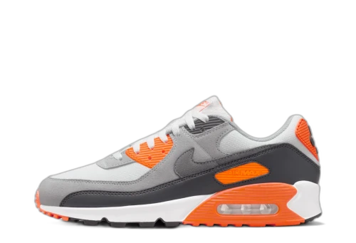 Nike Air Max 90 Summit White Safety Orange Dark Smoke Grey Smoke Grey
