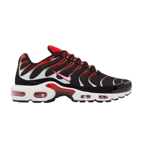 Nike Air Max Plus Black White University Red