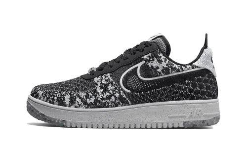 Nike Air Force 1 Low Crater Flyknit Black White Melange