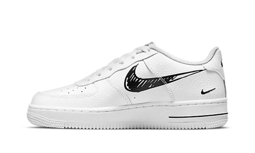 Nike Air Force 1 Low Sketch White Black (GS)