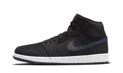 Jordan 1 Mid Crater Black