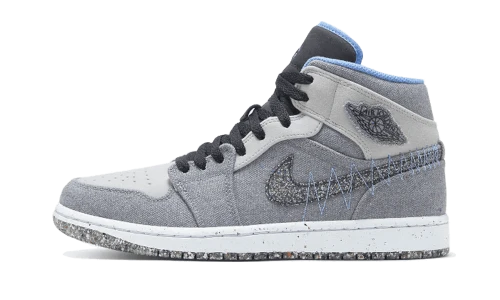Jordan 1 Mid Crater Grey University Blue