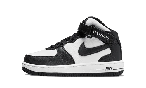 Nike Air Force 1 Mid Stussy Light Bone Black (PS)