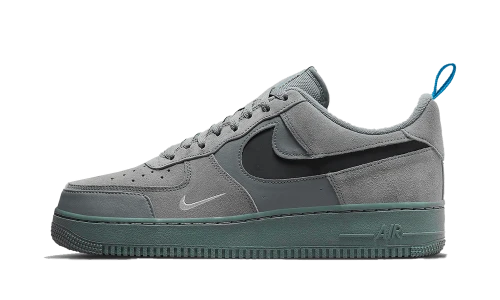 Nike Air Force 1 Low Cut Out Swoosh Grey