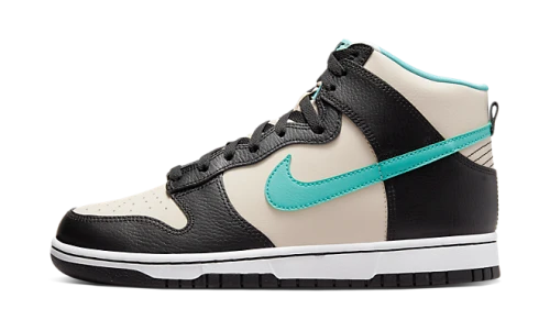 Nike Dunk High EMB Beige Black Washed Teal