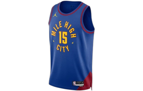 Jordan NBA Denver Nuggets Nikola Jokic Statement Edition Jersey Blue/Yellow