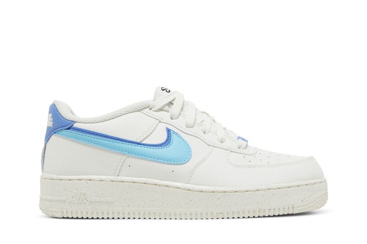 Nike Air Force 1 Low 82 Double Swoosh White Medium Blue (GS)