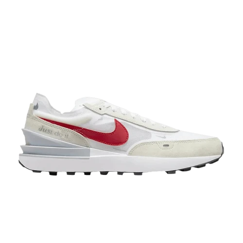 Nike Waffle One White Noble Green Metallic Silver University Red