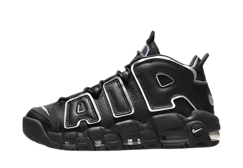 Nike Air More Uptempo Black Silver (Women's)