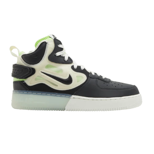 Nike Air Force 1 React Mid Black Sail Ghost Green