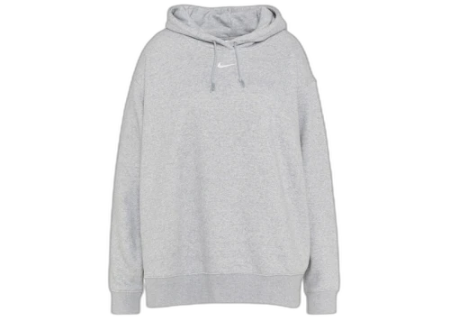 Nike Women's Oversized Pullover Hoodie Dark Grey Heather/Sail