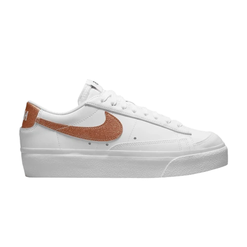 Nike Blazer Low Platform Essential White Metallic Copper (Women's)