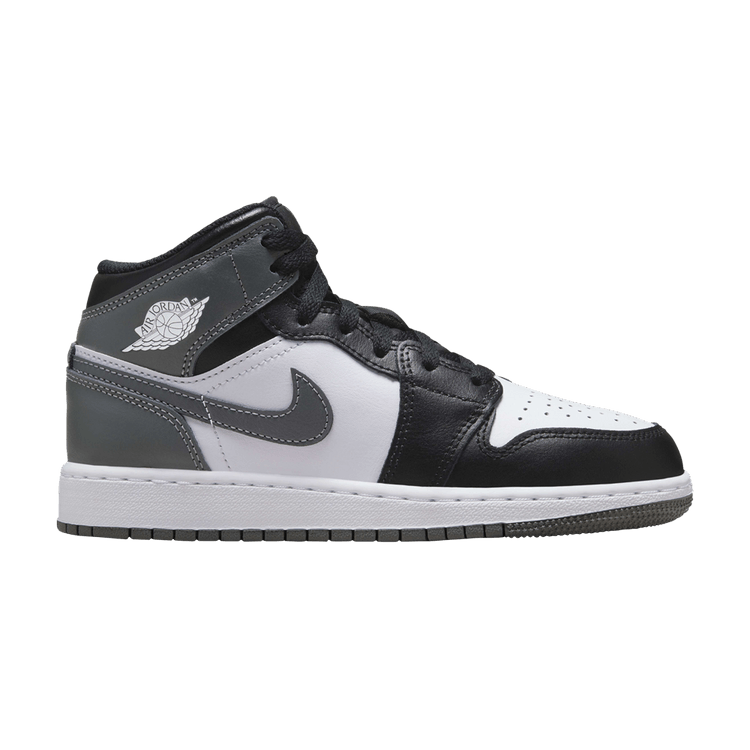 Jordan 1 Mid Black White Iron Grey (GS)