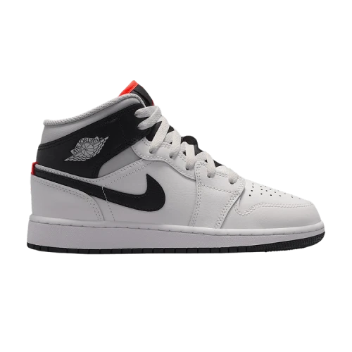 Jordan 1 Mid Summit White Infrared Black (GS)