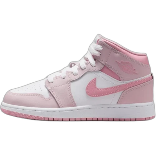 Jordan 1 Mid Pearl Pink White (GS)