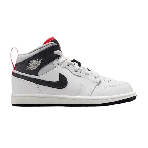 Jordan 1 Mid Summit White Infrared Black (PS)