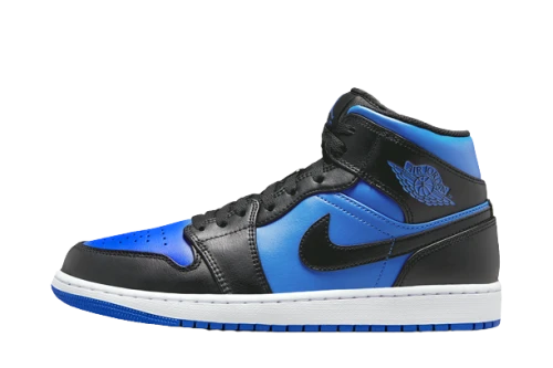 Jordan 1 Mid Black Royal Blue