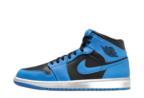 Jordan 1 Mid University Blue Black