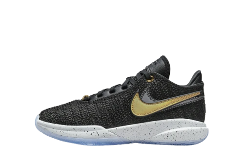 Nike LeBron 20 Black Metallic Gold (GS)