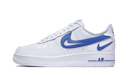 Nike Air Force 1 Low '07 FM Cut Out Swoosh White Game Royal