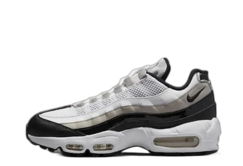 Nike Air Max 95 White Light Iron Ore Black Patent (Women's)