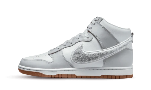 Nike Dunk High University Chenille Swoosh Light Smoke Grey