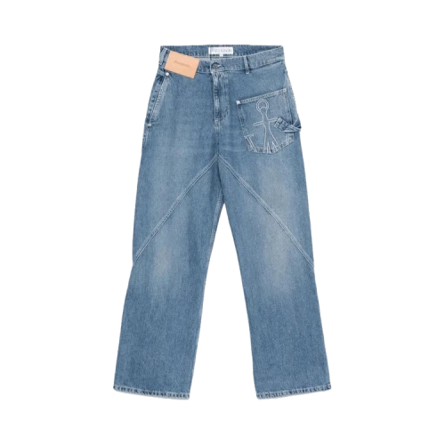 JW Anderson Twisted Workwear Jeans 'Mid Blue'