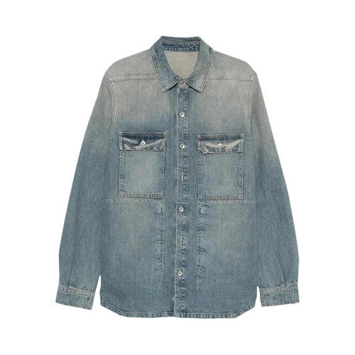 Rick Owens DRKSHDW Denim Outershirt 'Washed Indigo'