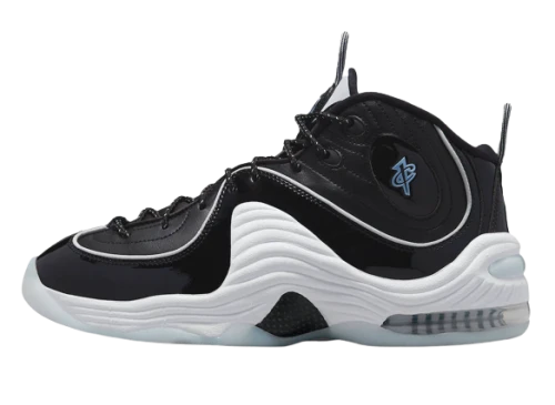 Nike Air Penny 2 Black Patent Football Grey