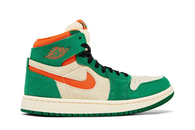 Jordan 1 High Zoom Air CMFT 2 Pine Green Orange Blaze (Women's)