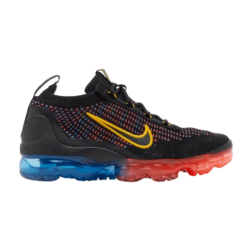 Nike Air VaporMax 2021 FK Black Photo Blue Crimson Gold (GS)