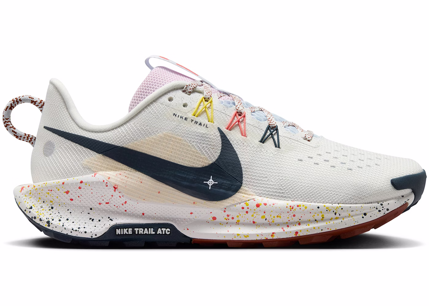 Nike React Pegasus Trail 5 Summit White Football Grey Pink Foam Armory Navy (Women's)