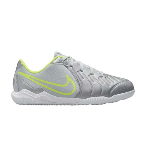 Nike Tiempo Legend 10 Academy IC Metallic Silver Volt Black (GS)