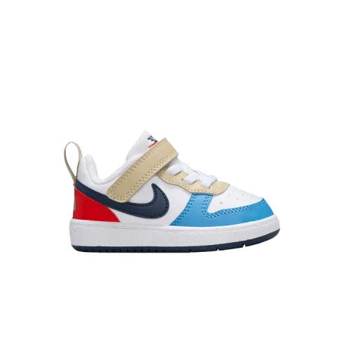 Nike Court Borough Low Recraft White Thunder Blue Light Crimson (TD)