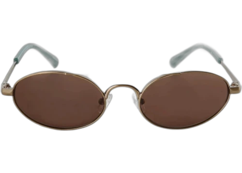 Dries Van Noten x Linda Farrow Oval Lenses Sunglasses Gold/Blue/Grey