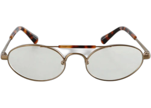 Dries Van Noten x Linda Farrow Oval Lenses Sunglasses Gold/t-Shell/Optical