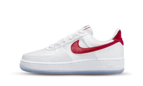 Nike Air Force 1 Low '07 Satin White Varsity Red (Women's)