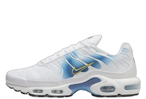 Nike Air Max Plus Spray Paint Swoosh White Blue
