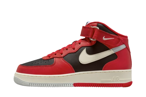 Nike Air Force 1 Mid LV8 Split Black Red