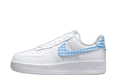 Nike Air Force 1 Low '07 Essential White University Blue Gingham